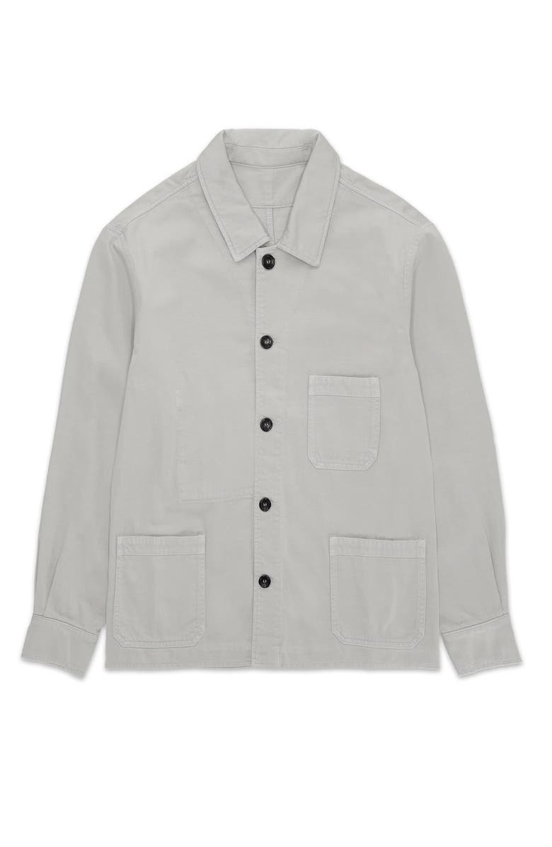 Fortela Seneca Cotton Overshirt, Main, color, Grey