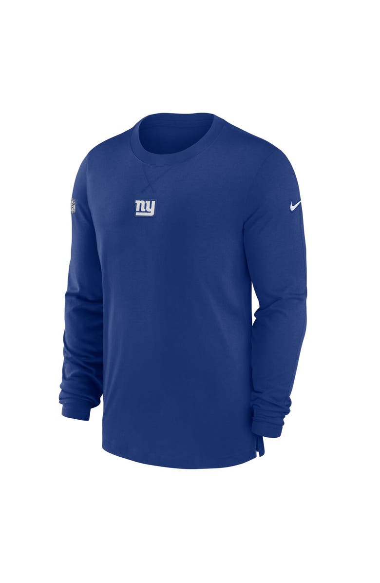 Nike Men's Nike Royal New York Giants 2023 Sideline Performance Long Sleeve T-Shirt, Alternate, color, Royal
