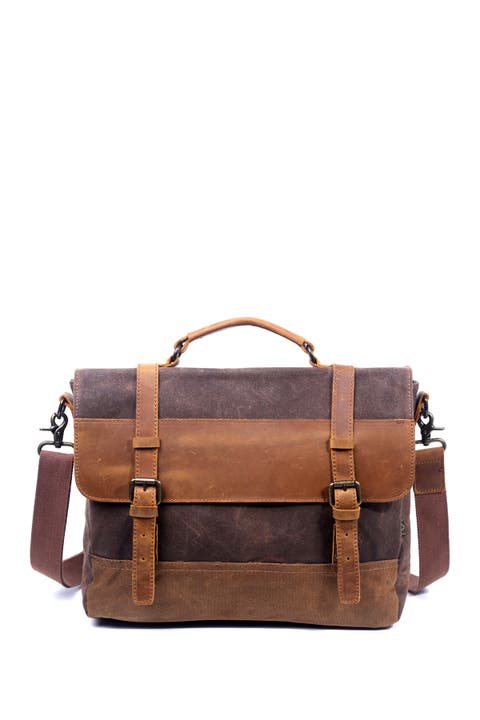 Stone Creek Waxed Canvas Briefcase