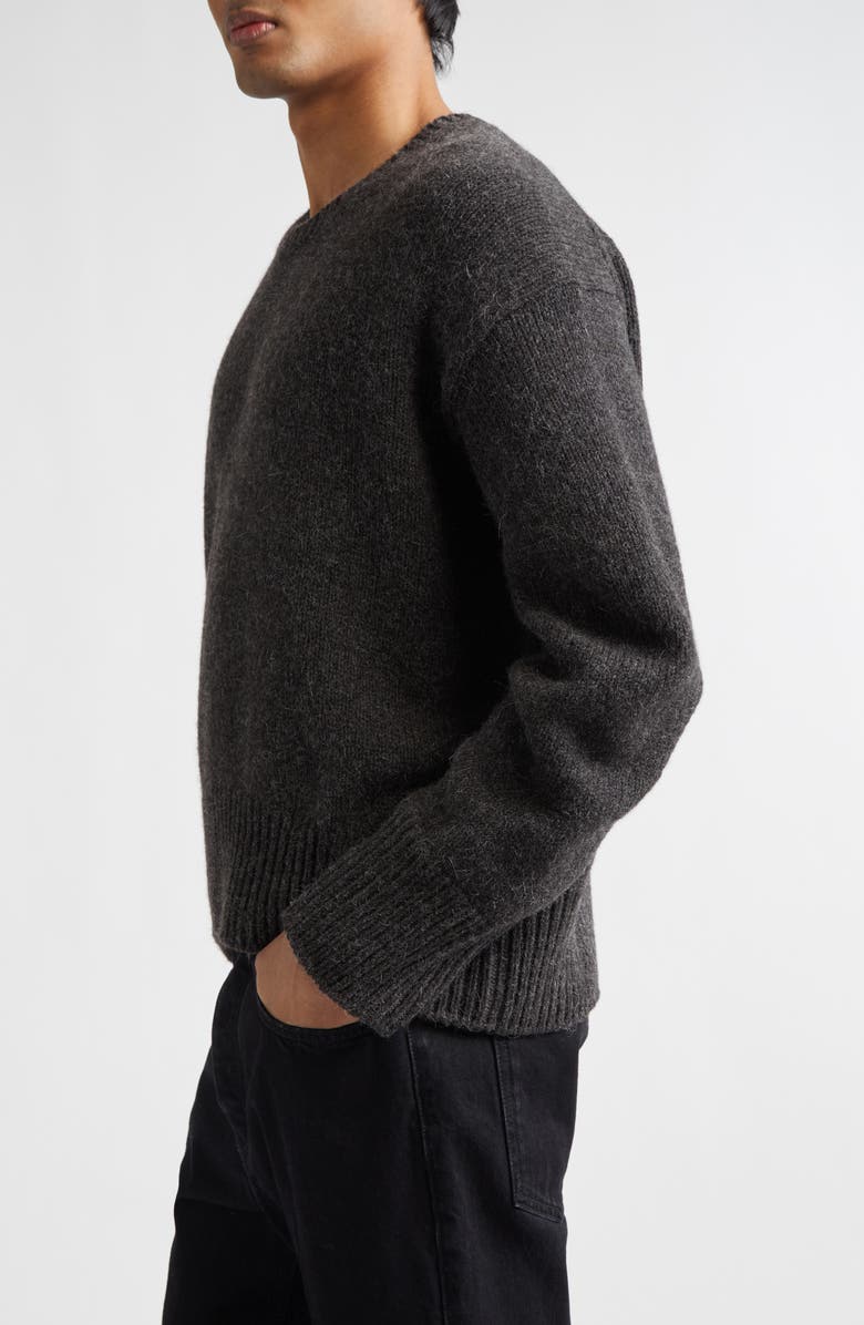 Givenchy Cocoon Sleeve Crewneck Sweater, Alternate, color, Grey Mix