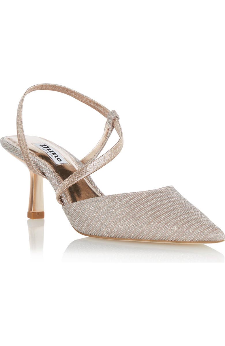 Dune London Colombias Pointed Toe Pump, Main, color, Rose Gold