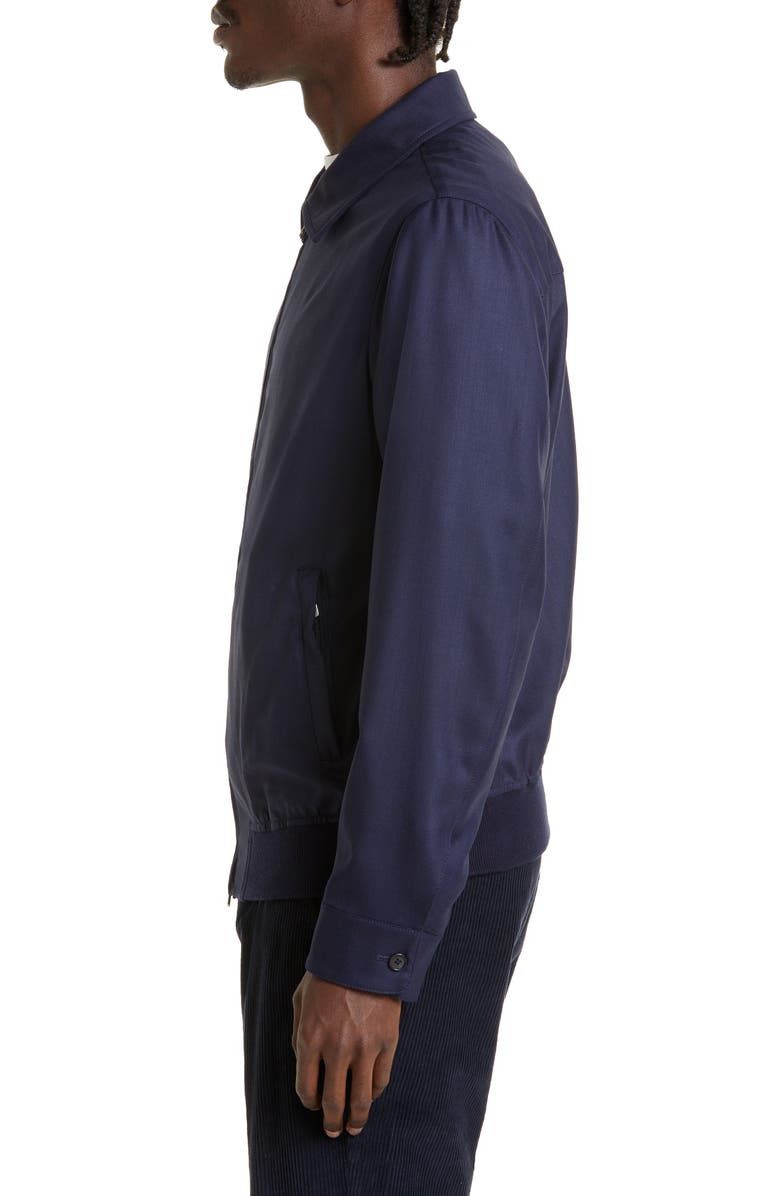 Thom Sweeney Wool Herringbone Twill Bomber Jacket, Alternate, color, 