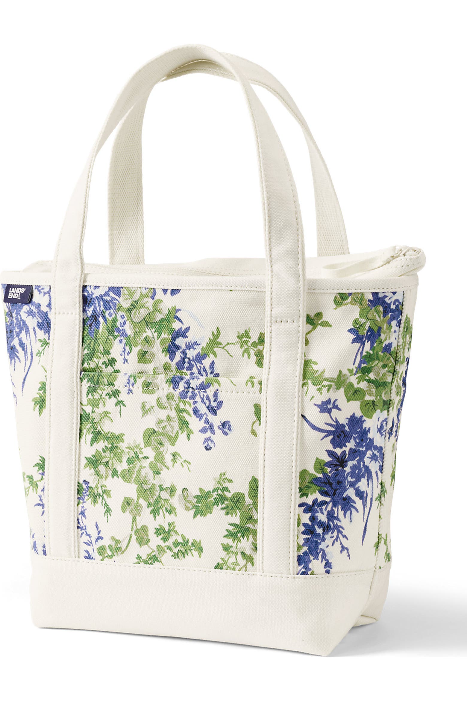 Medium Application Lands' End Medium Denim Zip Top Tote Bag | Nordstrom
