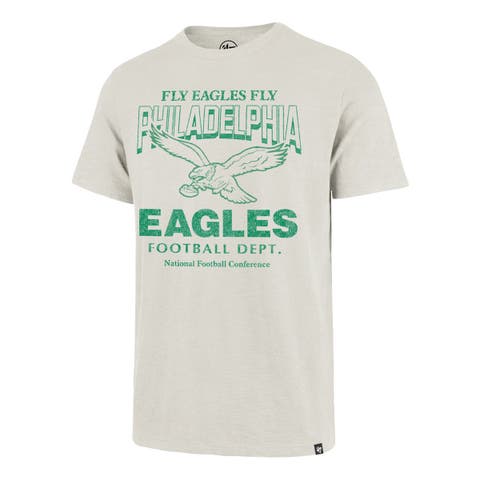 Men's '47  Natural Philadelphia Eagles Head On Scrum Slub T-Shirt