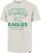 '47 Men's '47 Natural Philadelphia Eagles Head On Scrum Slub T-Shirt