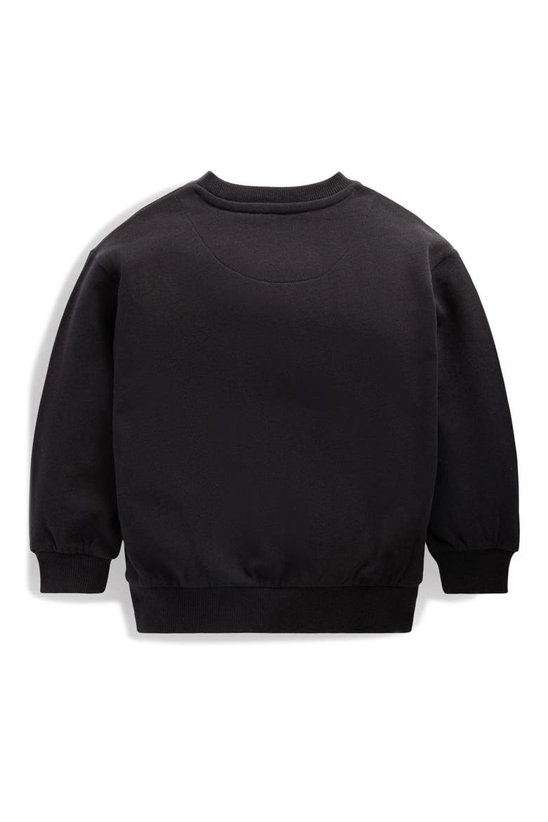 Kids' Glow in the Dark Graphic Print Sweatshirt, Alternate, color, SHADOW GREY SPACEMAN