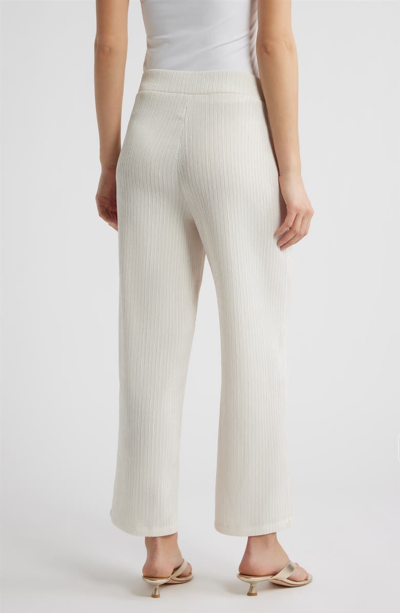 Anne Klein Pull-On Crop Wide Leg Pants, Alternate, color, White Dove