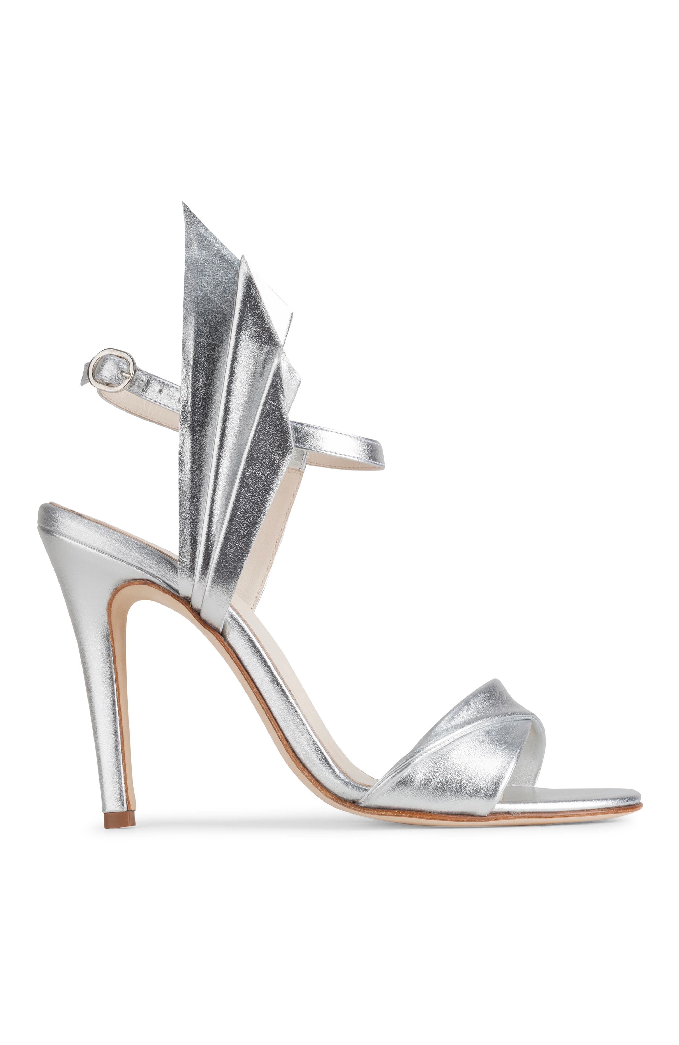 Chris Donovan Footwear Corona Sandal, Main, color, Silver