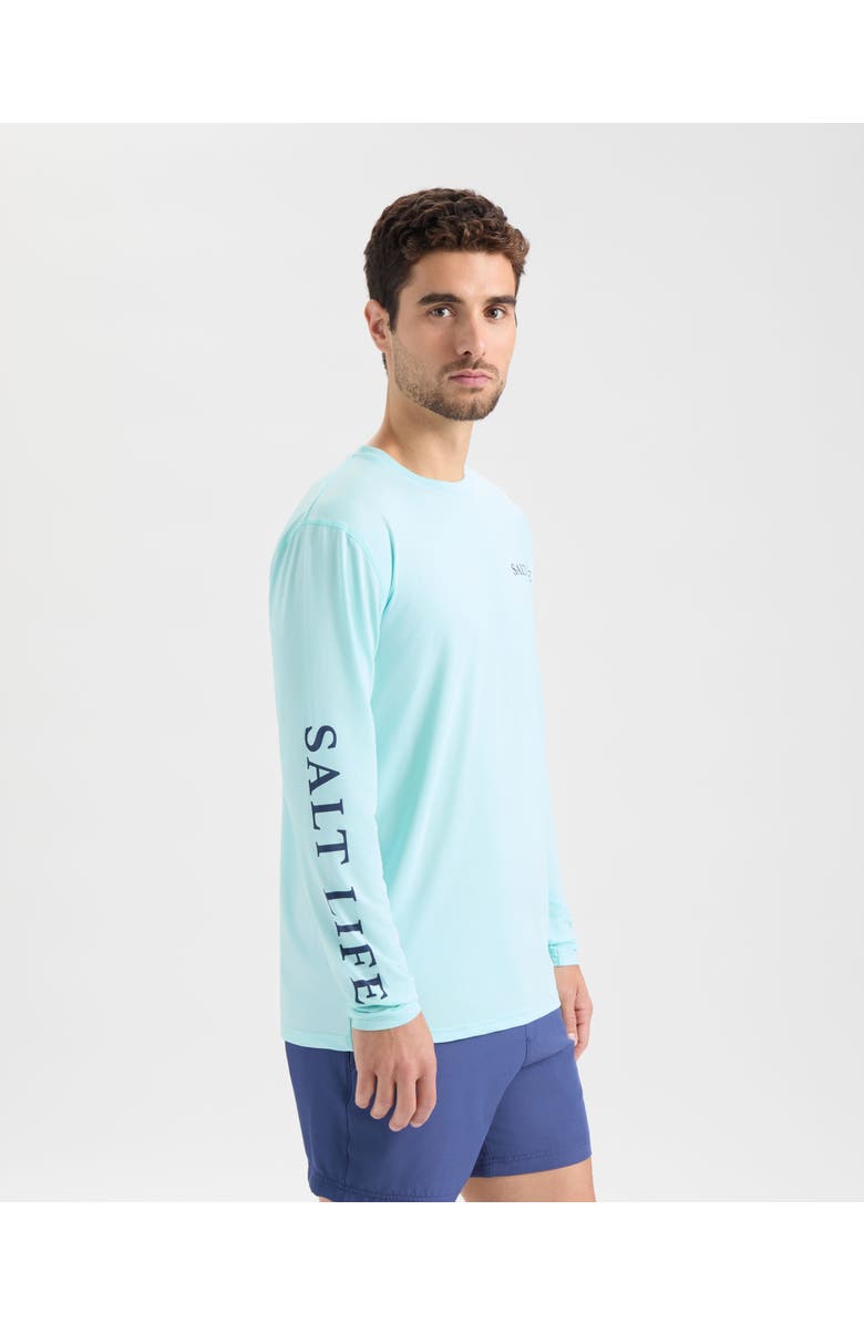 Salt Life On Holiday SLX Performance Long Sleeve, Alternate, color, Light Aruba Heather