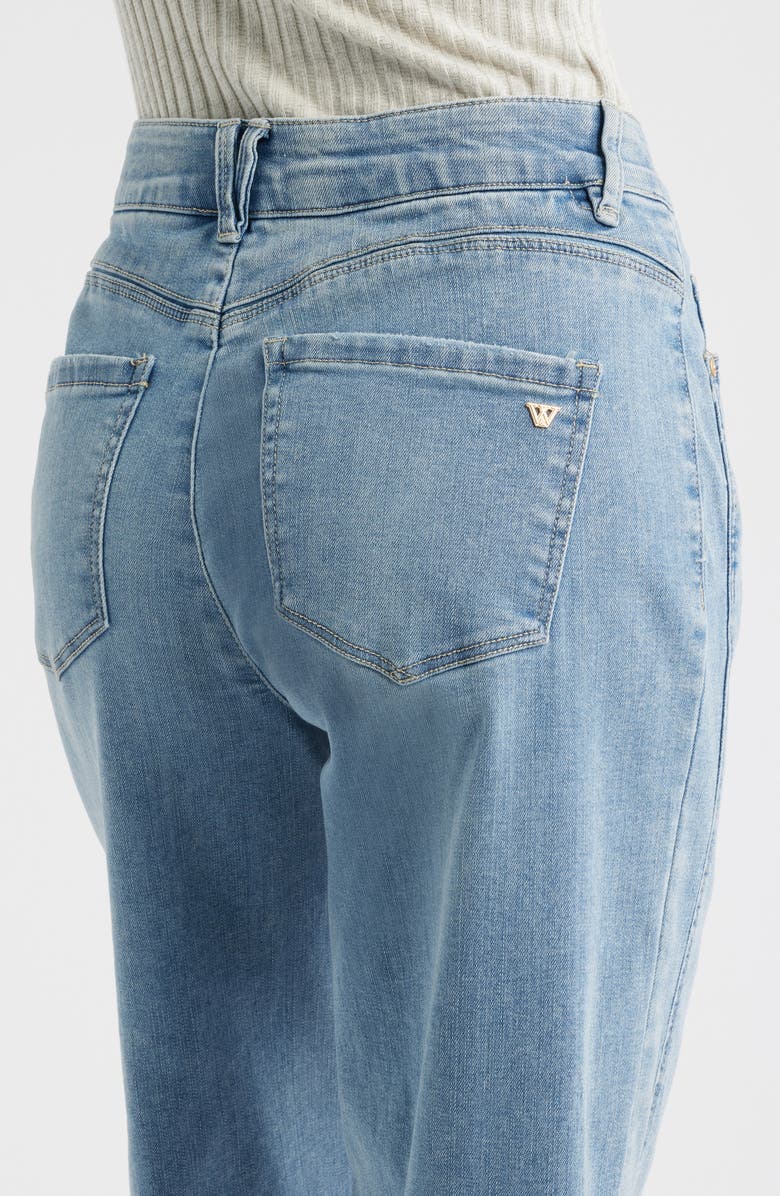 Wit & Wisdom Skyrise Crop Wide Leg Jeans, Alternate, color, Light Blue Artisanal