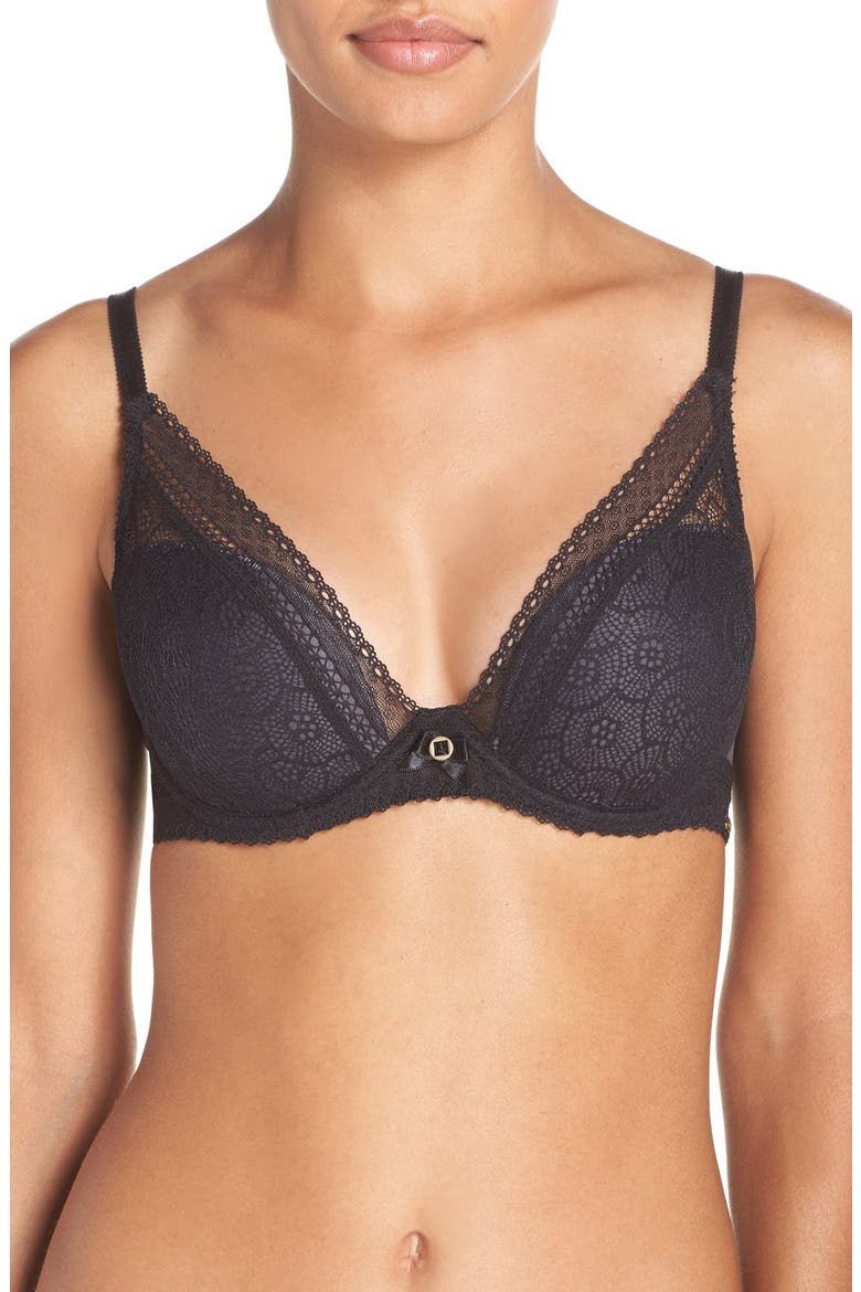 Festivite Underwire Contour Bra, Main, color, BLACK