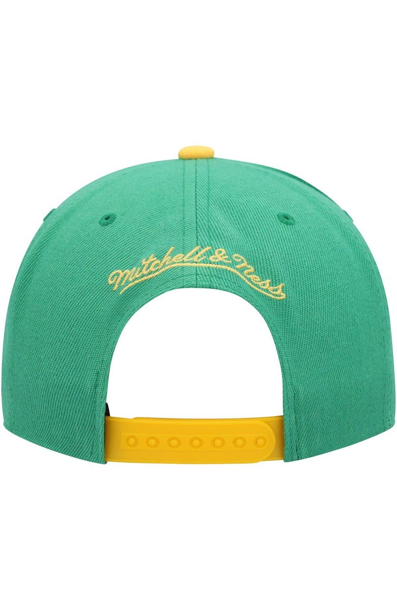 Mitchell & Ness Men's Mitchell & Ness Green LA Galaxy Throwback Logo Snapback Hat, Alternate, color, Green