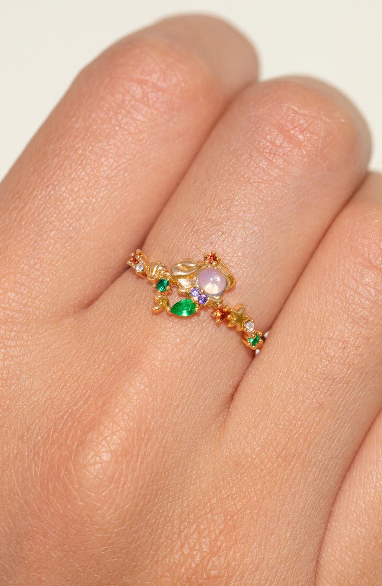 Girls Crew x Disney Princess Ariel Ring, Alternate, color, Gold