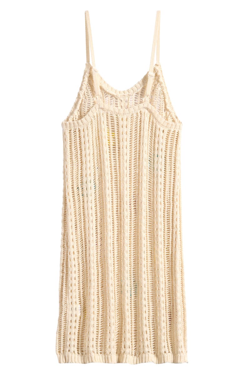 Miken Swim Flower Sweater Dress, Alternate, color, Natural/ Lilac/ Blue Radiance