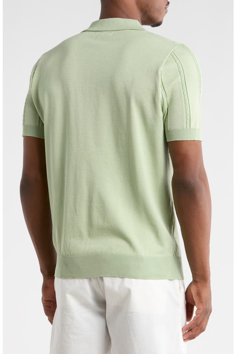 Slim Fit Johnny Collar Polo Sweater, Alternate, color, SAGE