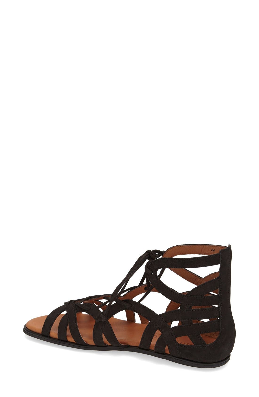 Gentle Souls by Kenneth Cole 'Break My Heart 3' Cage Sandal, Alternate, color, Black