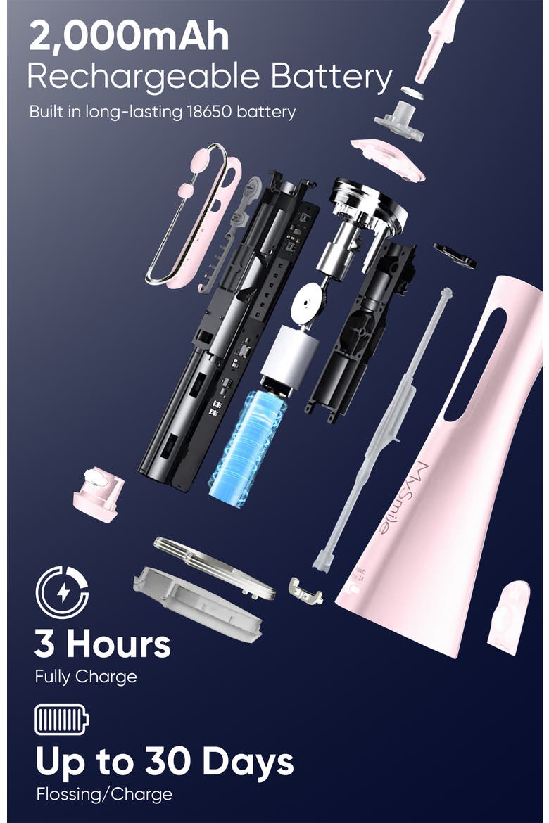 LP211 Water Flosser with 30 Mouthwash Pods Bundle, Alternate, color, Light Pink
