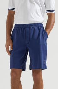 Brunello Cucinelli Cotton interlock shorts with logo