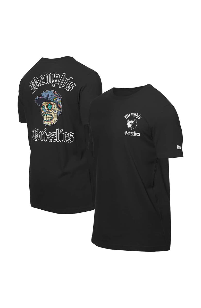 New Era Men's New Era Black Memphis Grizzlies Sugar Skulls T-Shirt, Alternate, color, Black