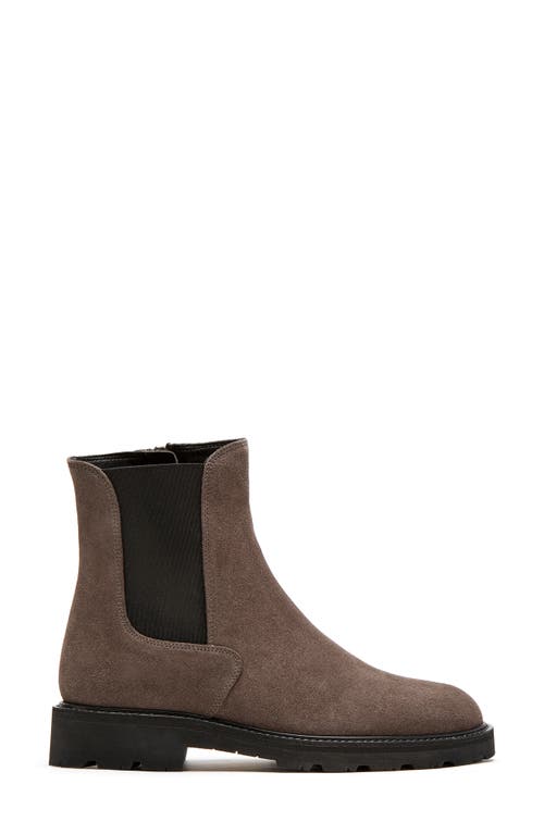 La Canadienne Quinn Suede Chelsea Ankle Booties In Cement Suede