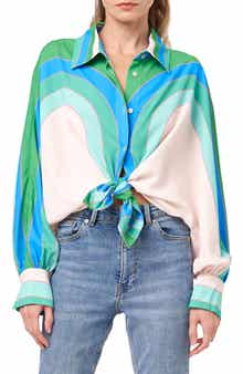 CIEBON Messa Print Button-Up Shirt