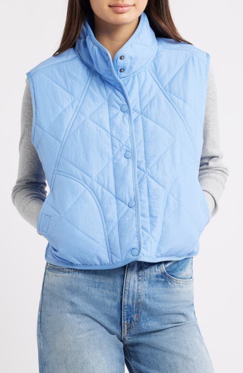 Thread & Supply Lightweight Puffer Vest In Blue