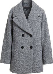 Bernardo Double Breasted Brushed Felt Coat