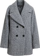 Bernardo Double Breasted Brushed Felt Coat