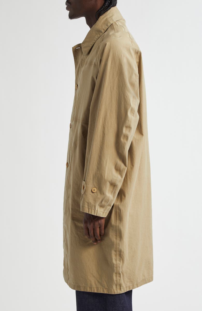 VISVIM Henderson 3L Laminated Linen Coat, Alternate, color, Beige