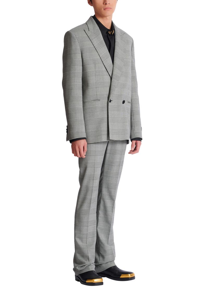Prince of Wales 2-button blazer, Alternate, color, black