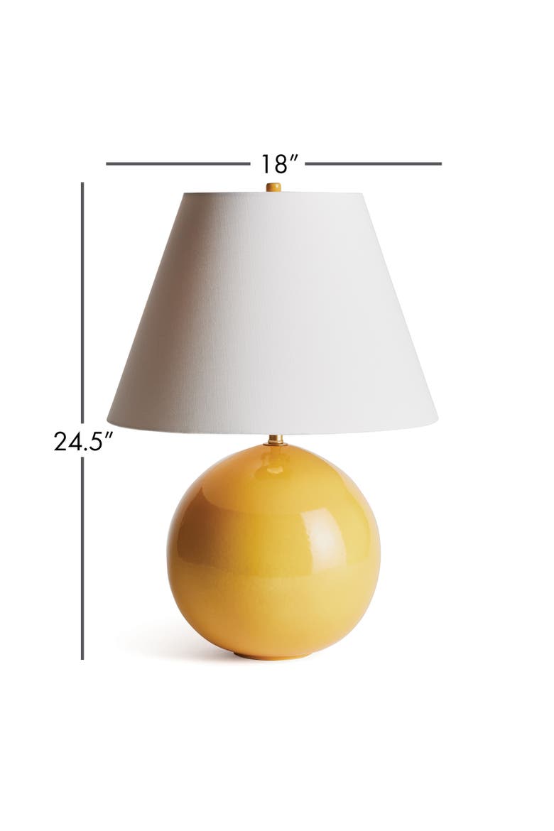 Bellamy Ceramic Table Lamp, Alternate, color, Yellow