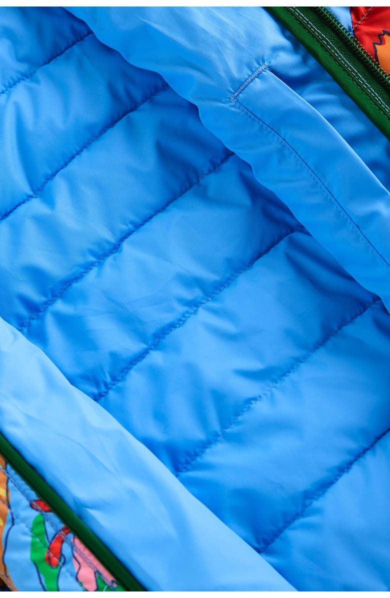 Mini Boden Kids' Pack Away Puffer Jacket, Alternate, color, Multi Volcanoes