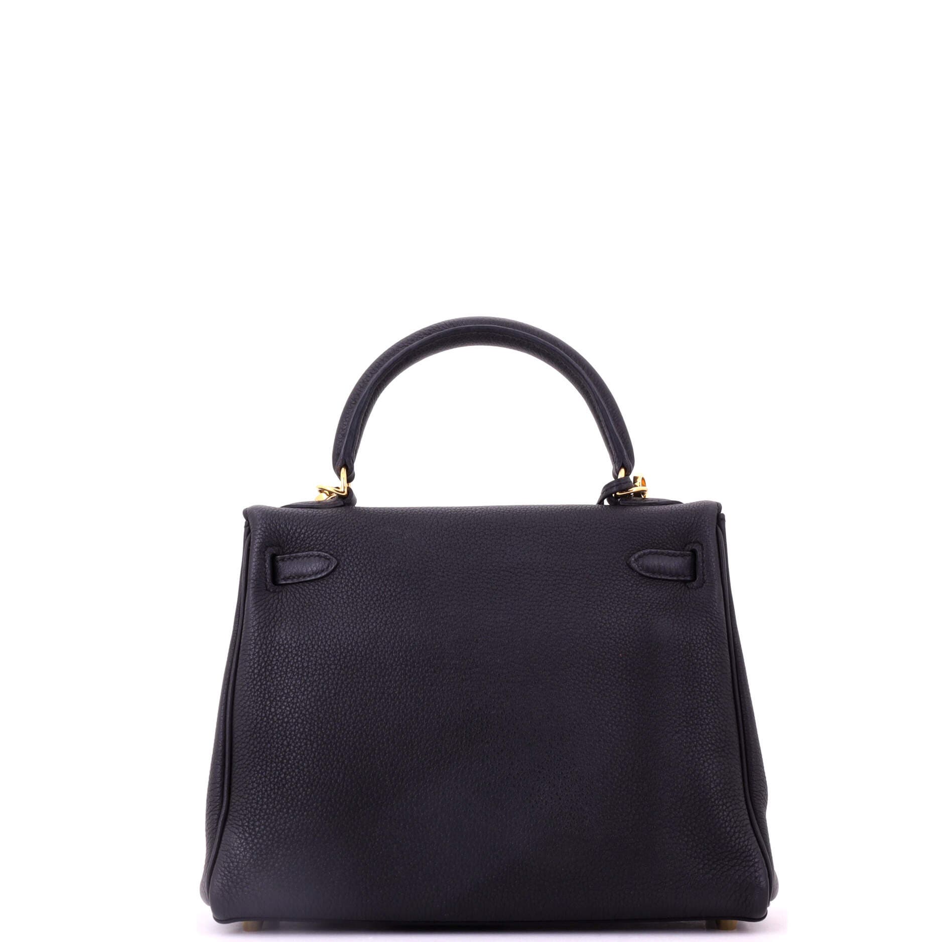 Kelly Handbag Black Togo with Gold Hardware 25, Alternate, color, Black