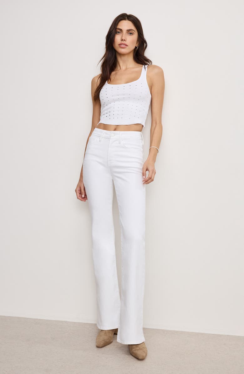 Good American Crystal Embellished Tank, Alternate, color, 