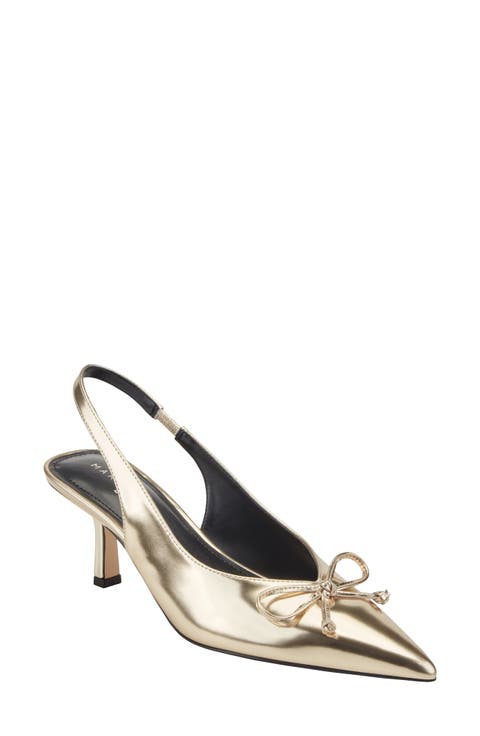 Gretel Slingback Pointed Toe Bow Pump (Women)