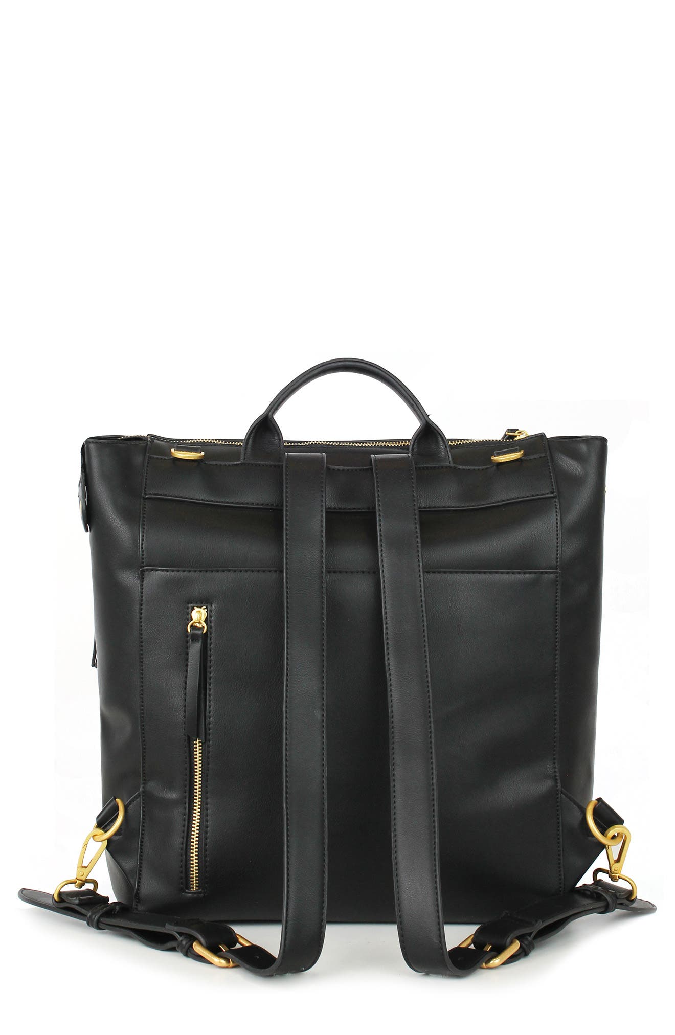 Fawn Design Faux Leather Diaper Bag, Alternate, color, 