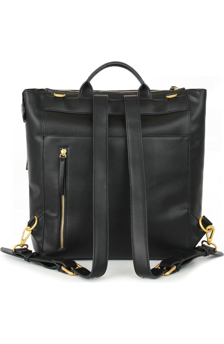 Fawn Design Faux Leather Diaper Bag, Alternate, color,