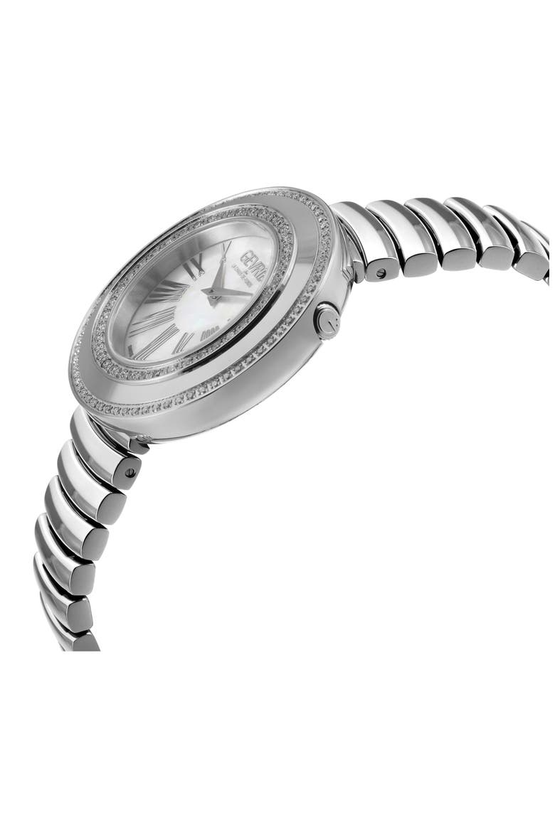 Gandria Diamond Bracelet Watch, 36mm - 0.5ct., Alternate, color, SILVER