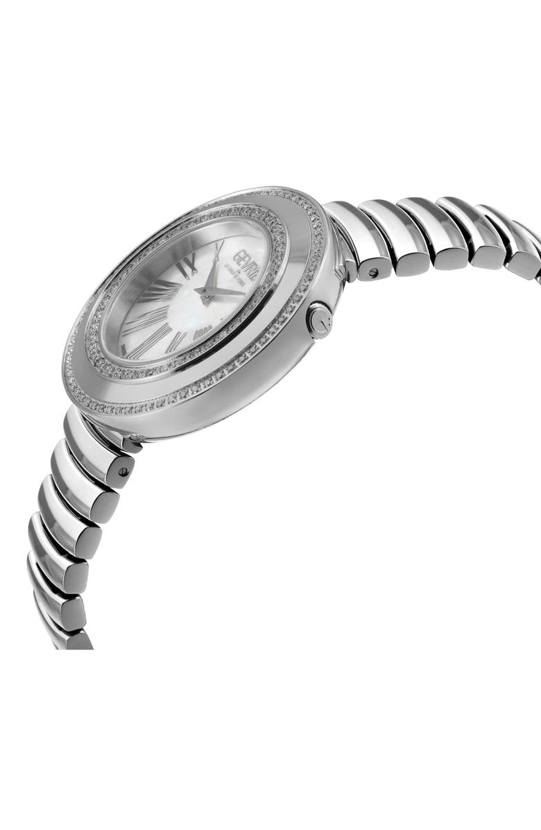 GEVRIL Gandria Diamond Bracelet Watch, 36mm - 0.5ct., Alternate, color, Silver