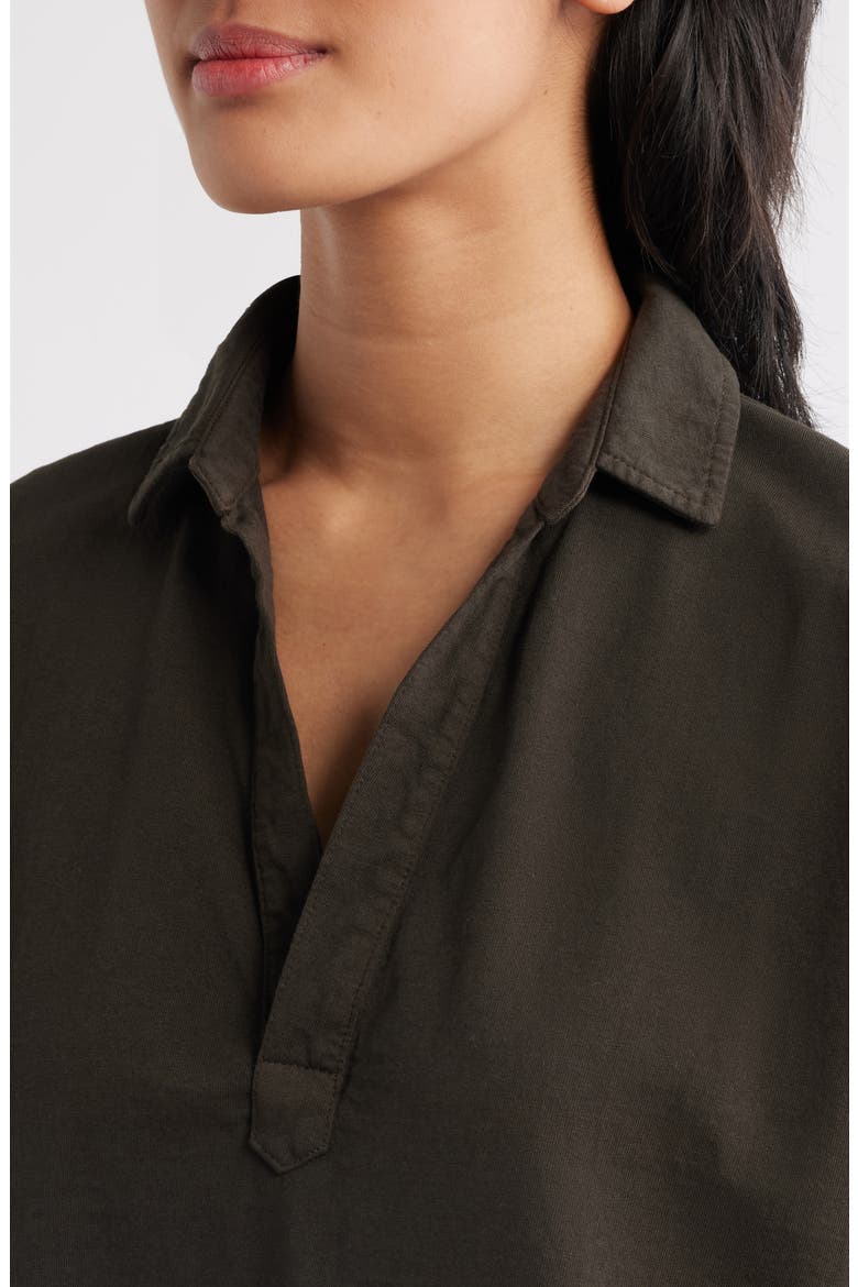 Patty Popover Henley Top, Alternate, color, FOREST