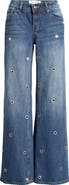 Fade Out Loud Lyndz Low Rise Wide Leg Jeans