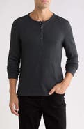 John Varvatos Pascal Waffle Long Sleeve Henley