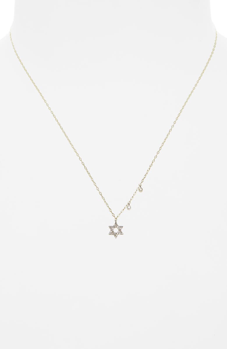 Meira T Diamond Star of David Pendant Necklace, Alternate, color,