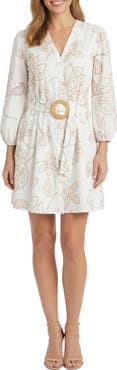 London Times A-Line Shirtdress