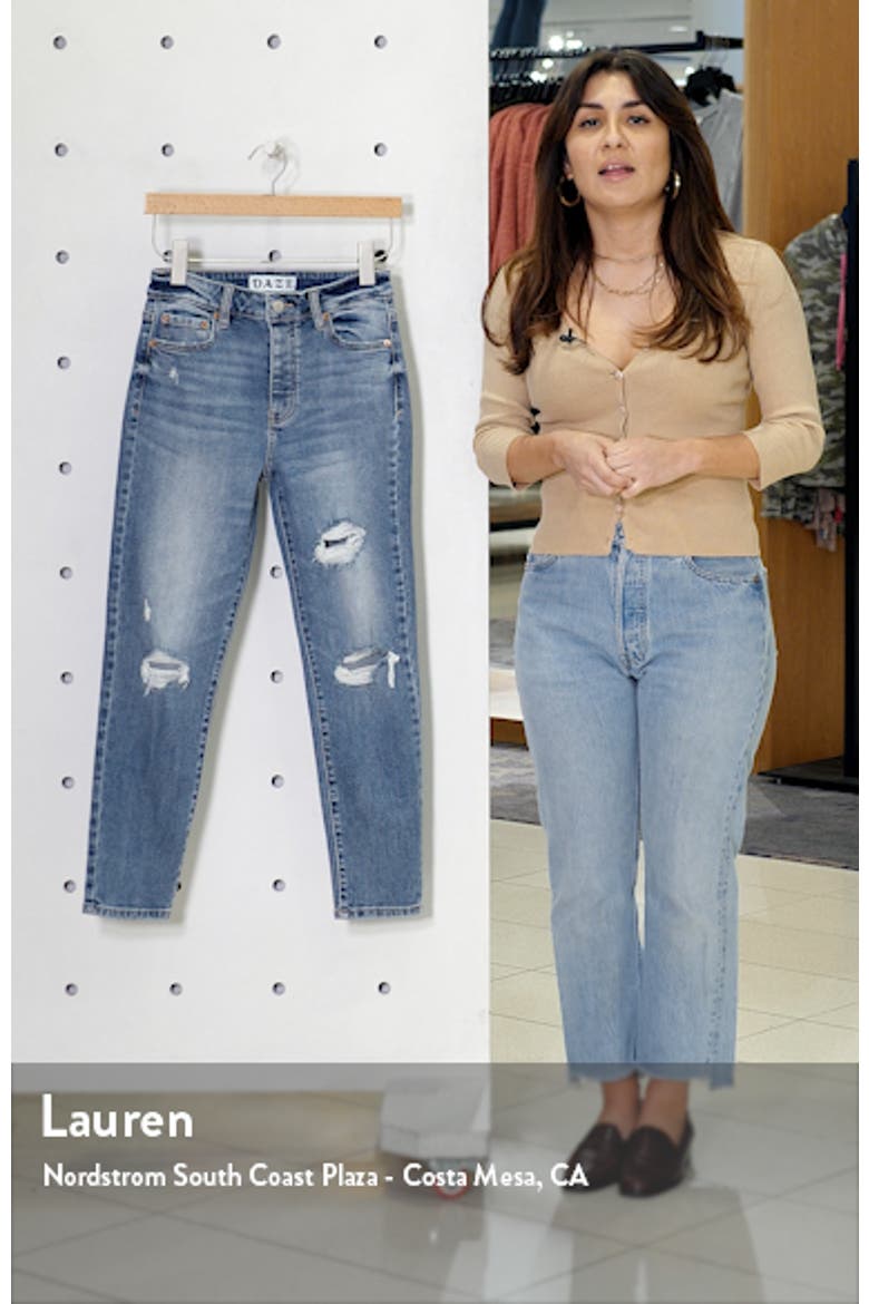 DAZE The Original Ripped High Waist Ankle Skinny Jeans (Women) | Nordstrom