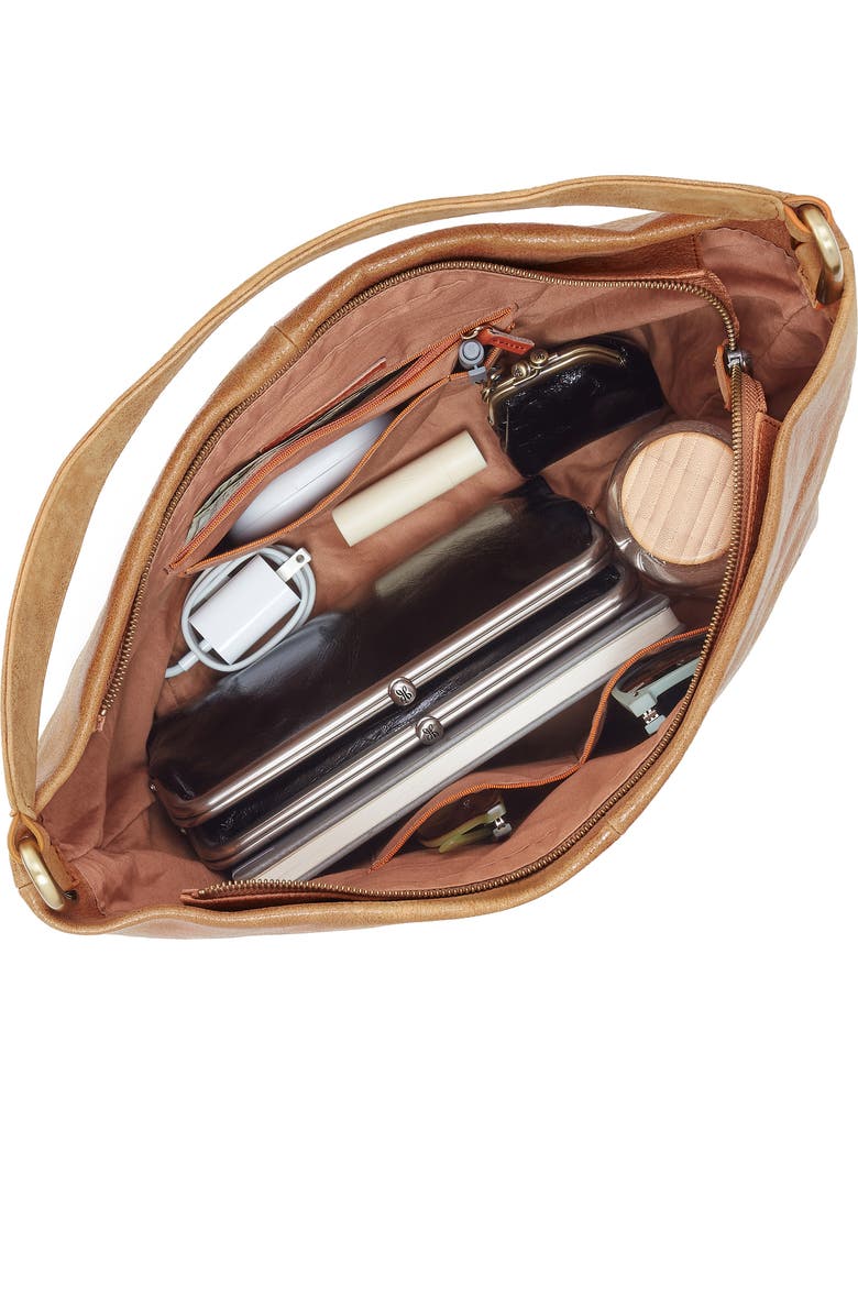 HOBO Harley Leather Hobo Bag, Alternate, color, Whiskey