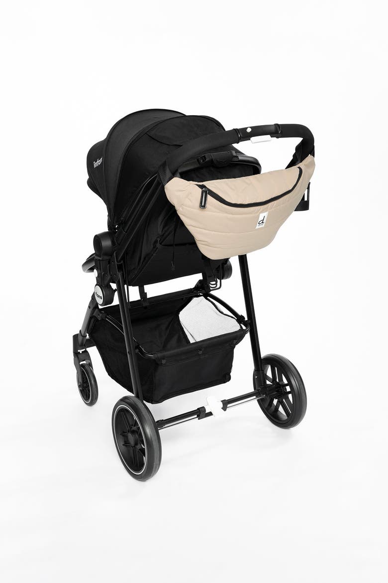 Water-Repellent Adjustable Strap Stroller Changing Sling Bag, Alternate, color, Beige