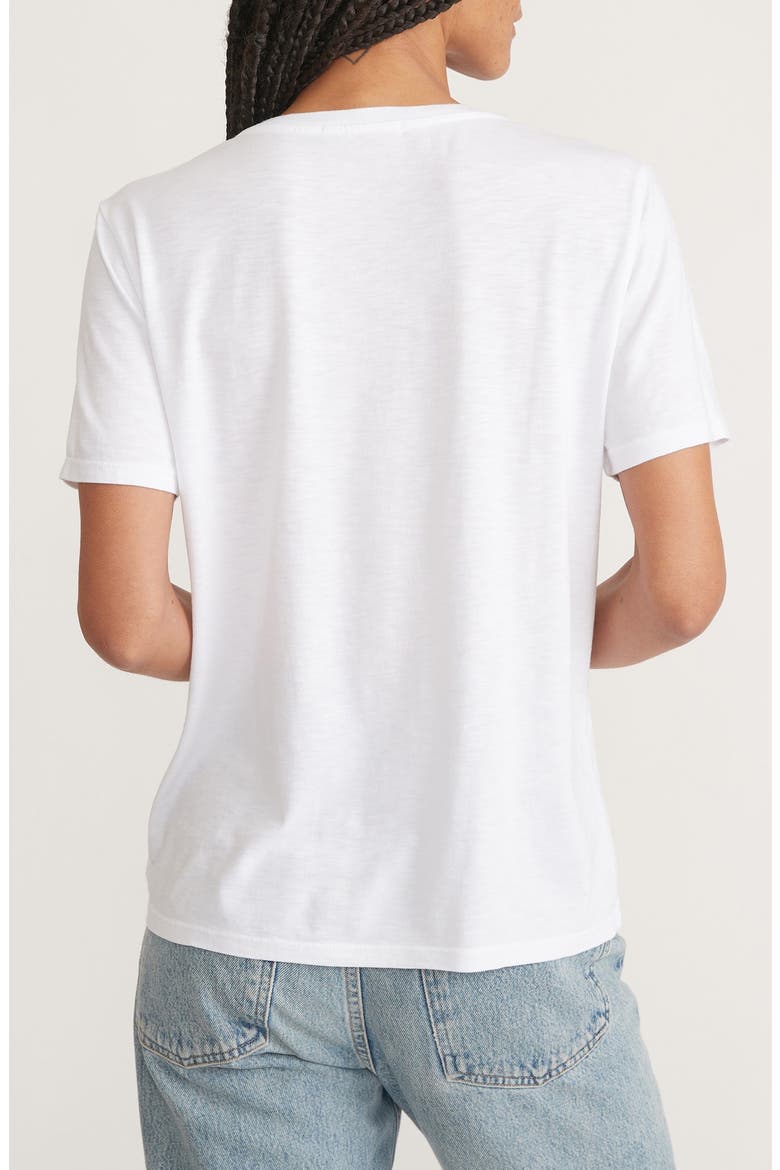 Boyfriend V-Neck T-Shirt, Alternate, color, WHITE