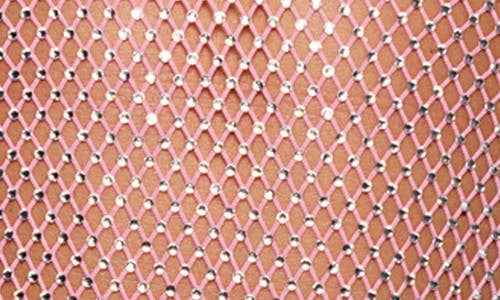 Roma Confidential Think Pink Crystal Fishnet Thong Teddy In Pink