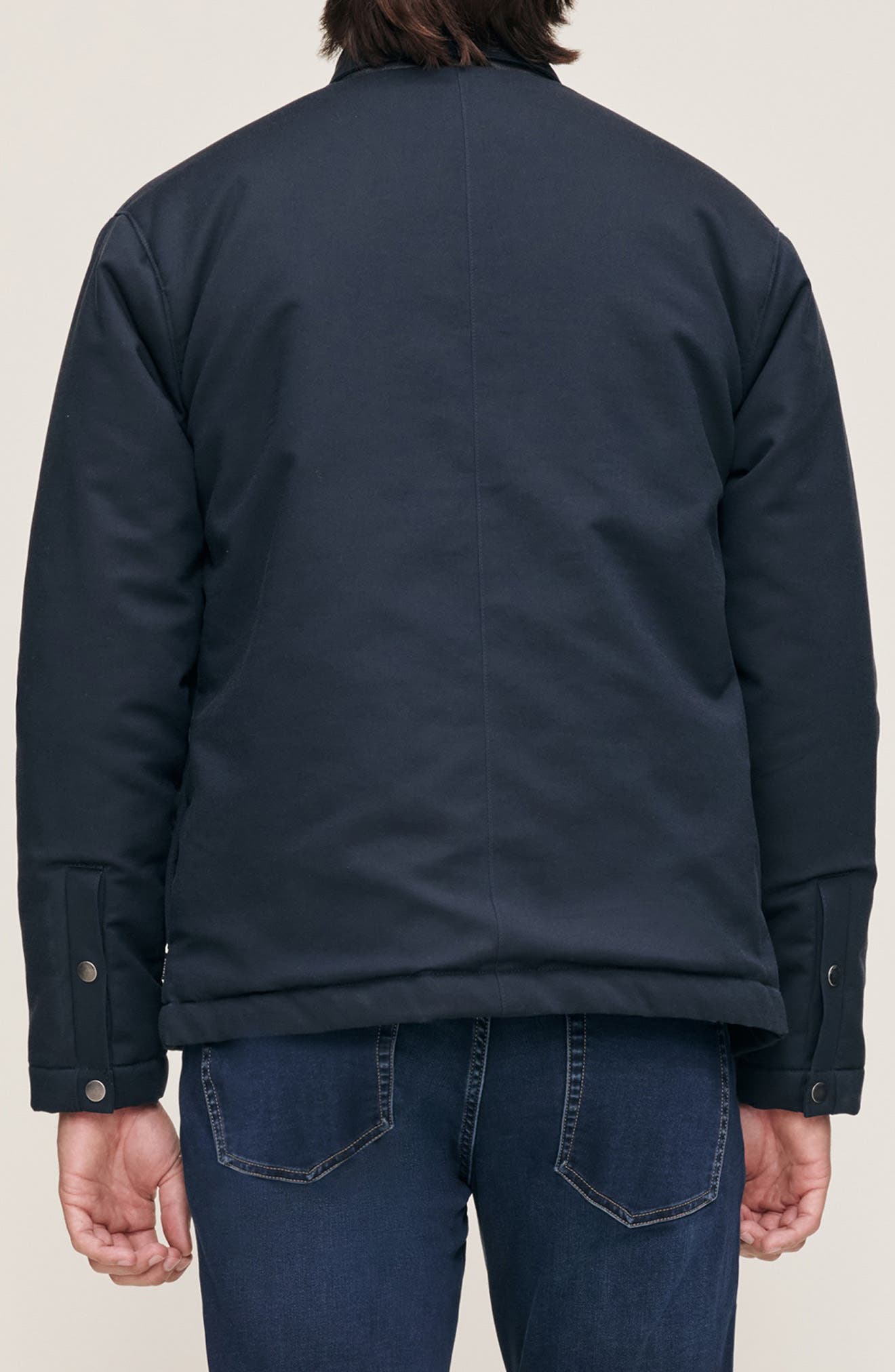 Derrick Stretch Cotton & Viscose Snap-Up Overshirt - image 2